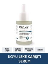 ROYUES Koyu Leke Karşıtı Arbutin Cilt Serumu, Cilt Tonu Eşitleyici (Arbutin + Hyalüronik Asit + Vitamin C)
